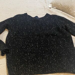 American Eagle Outfitters Black and White Knit Sweater